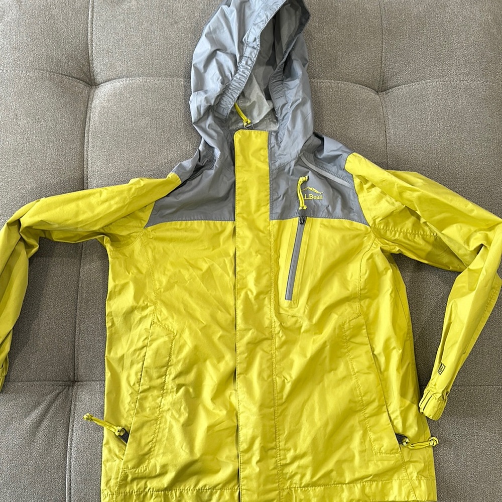 COPY - Kids yellow and grey LL bean tek jacket size 5-6